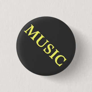 Music Black and yellow Button