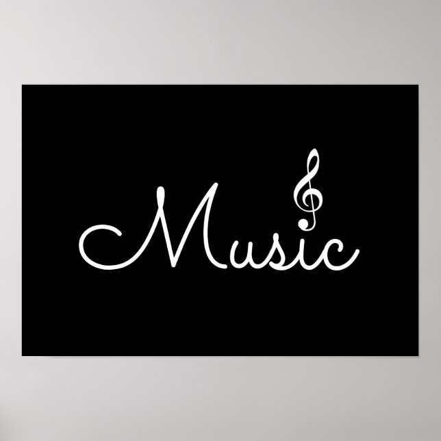 music . black poster (Front)