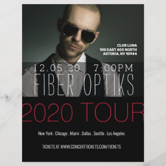 Music, Book, Tour, Band, Author Flyer