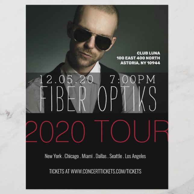 Music, Book, Tour, Band, Author Flyer (Front)