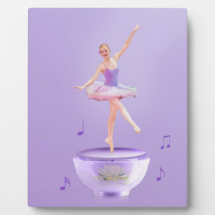 Music Box Ballerina Customizable Plaque