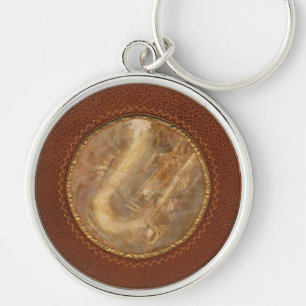 Music - Brass - Saxophone Key Ring