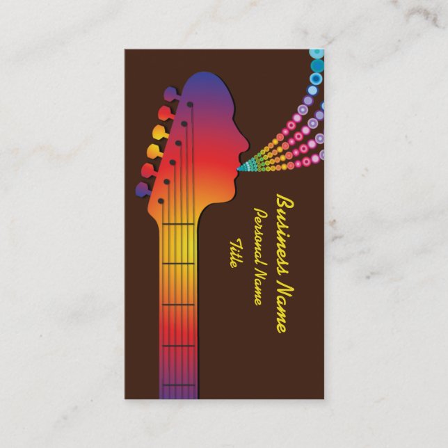 Music  Business Business Card (Front)