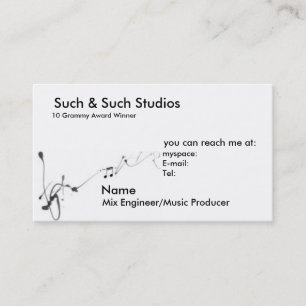 Music Business Card