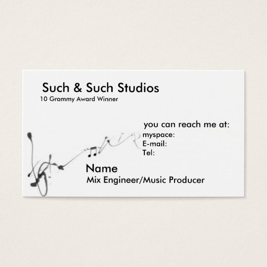 Music Business Card