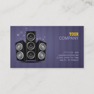 music business card