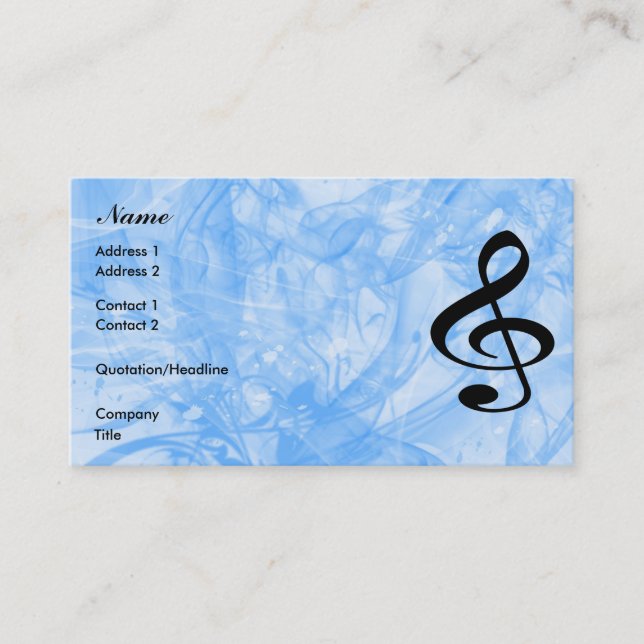 Music Business Card (Front)