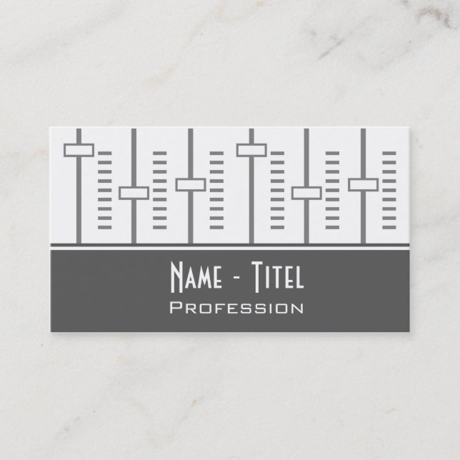 music business card (Front)