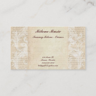 Music Business Card