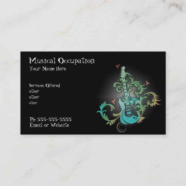 Music business  card (Front)