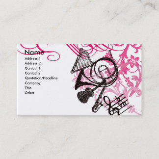 music business card