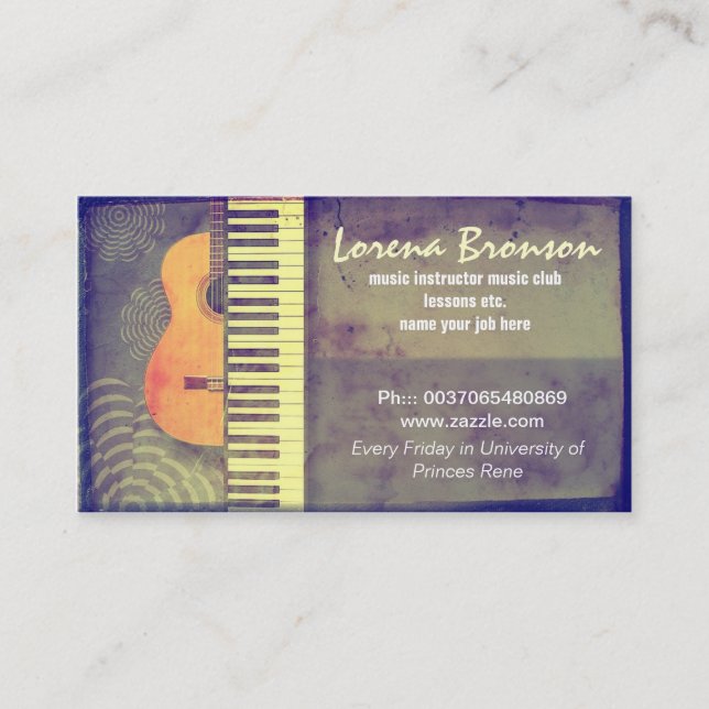 music business card (Front)