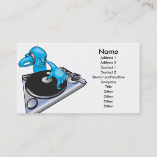 music business card background