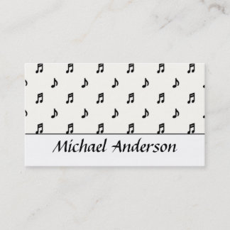Music Business Card :: Black Notes D1