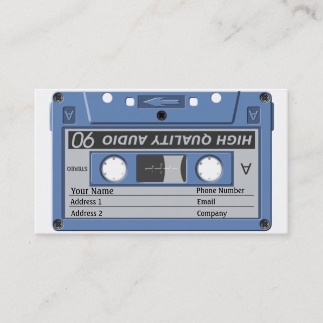 Music Business Card - Cassette (Front)