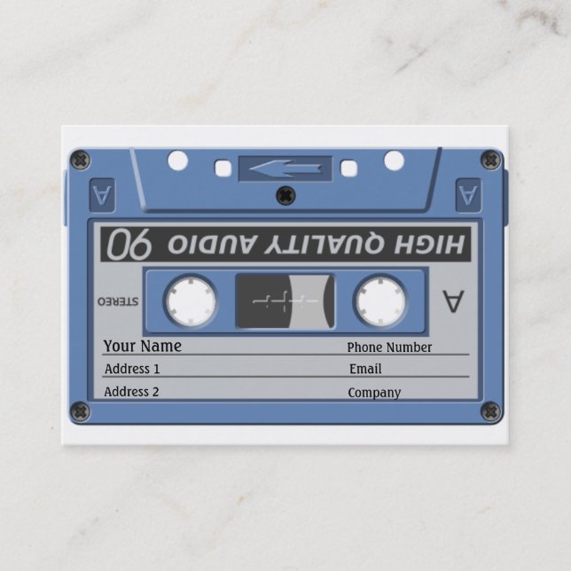 Music Business Card - Cassette (Front)