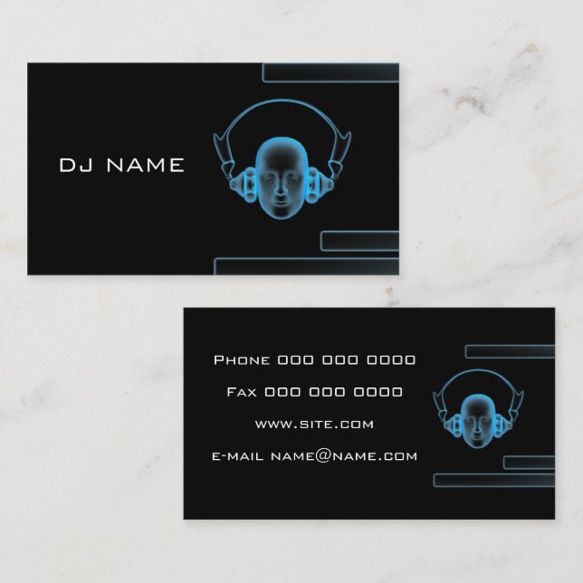 music business card DJ (Front/Back)