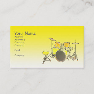 Music Business Card - Drum Kit