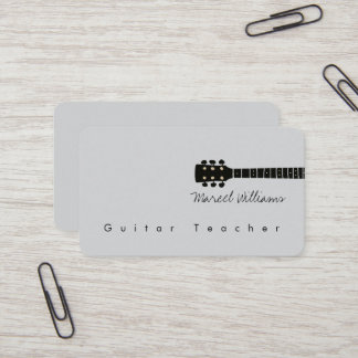Music Business Card for a Guitar Teacher