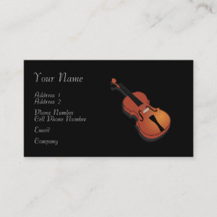 Music Business Card - Violin