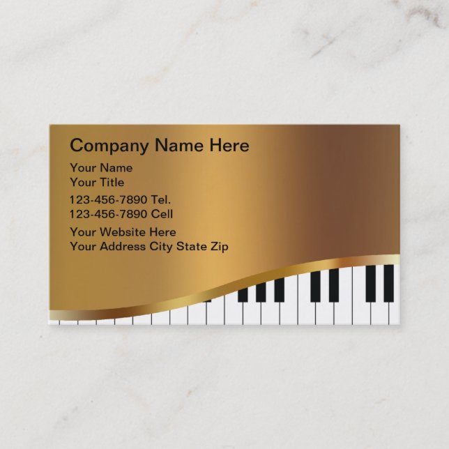 Music Business Cards (Front)