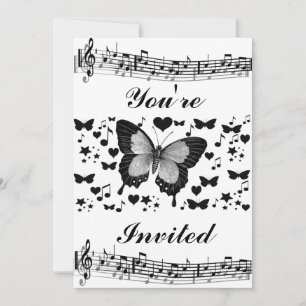 Music & Butterflies_ Invitation