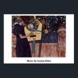 Music By Gustav Klimt Poster<br><div class="desc">Music By Gustav Klimt.

Music Masterpiece By Gustav Klimt.

 Gustav Klimt: Austrian Symbolist Painter And One Of The Most Prominent Members Of The Vienna Secession Movement.His Major Works Include Paintings,  Murals,  Sketches,  And Other Art Objects.</div>
