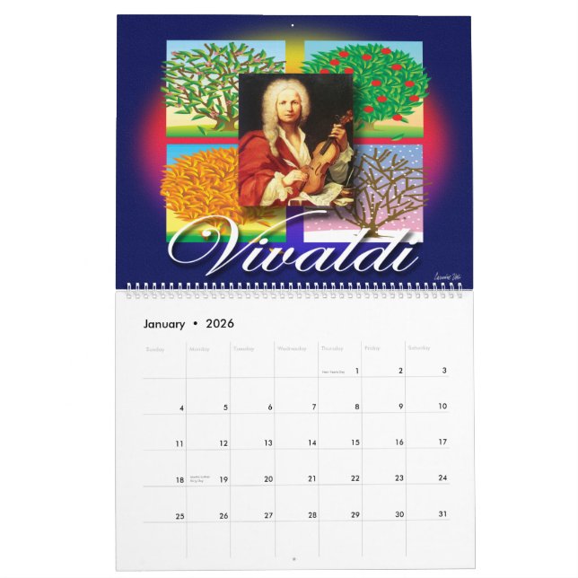 MUSIC CALENDAR (Jan 2026)