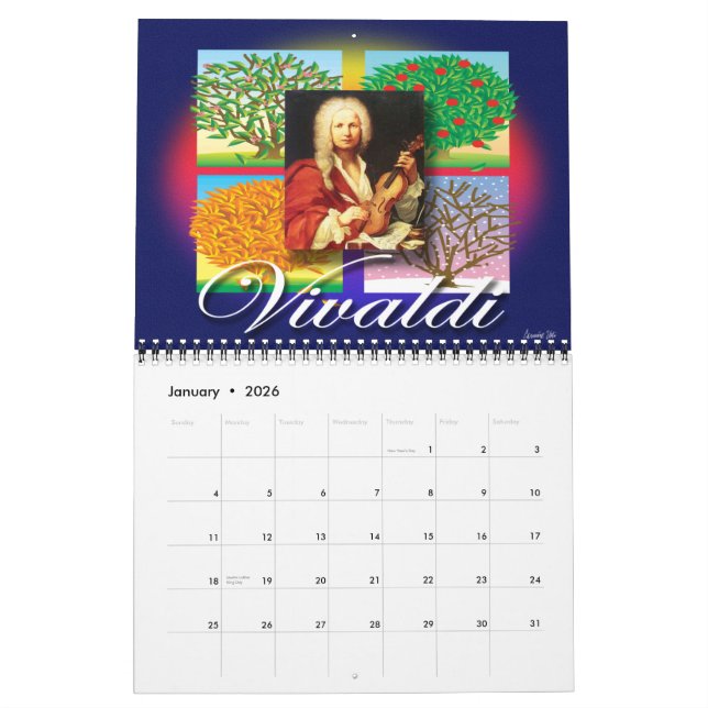 MUSIC CALENDAR (Jan 2026)