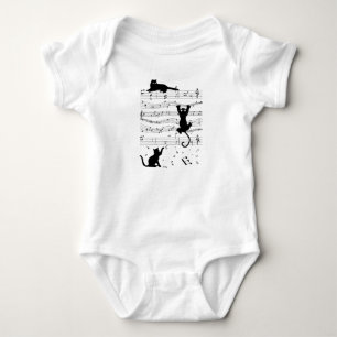 Music Cat Cats Cute Funny Musician Gift Baby Bodysuit