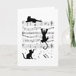 Music Cat Cats Cute Funny Musician Gift Card