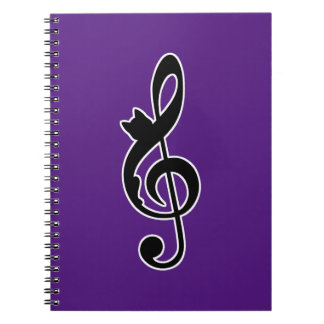 Music Cat Clef Notebook