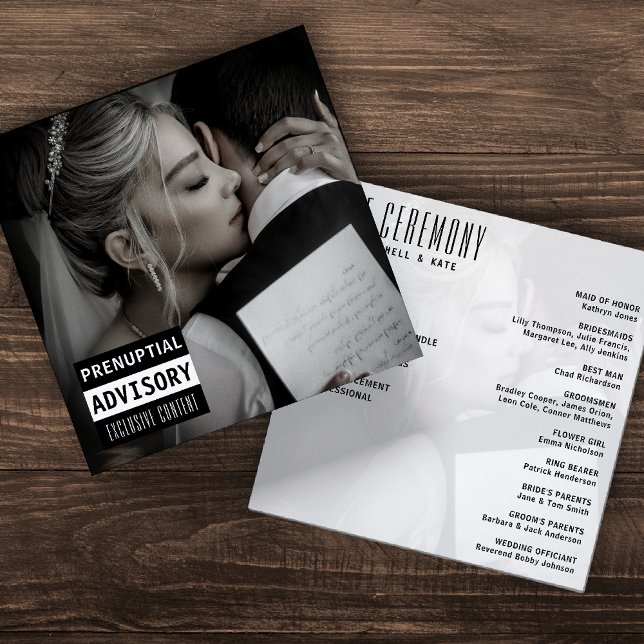 Music CD Album Cover Wedding Programme (Creator Uploaded)
