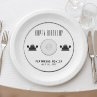 Music CD Birthday Party White
