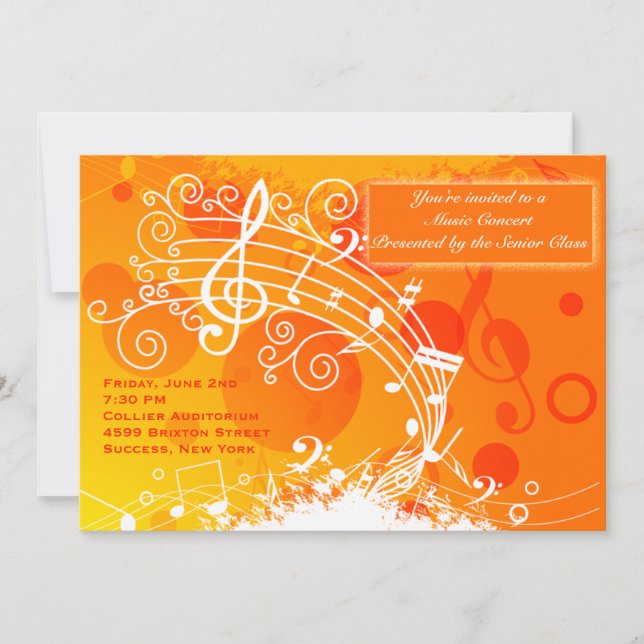 Music Celebration Invitation (Front)