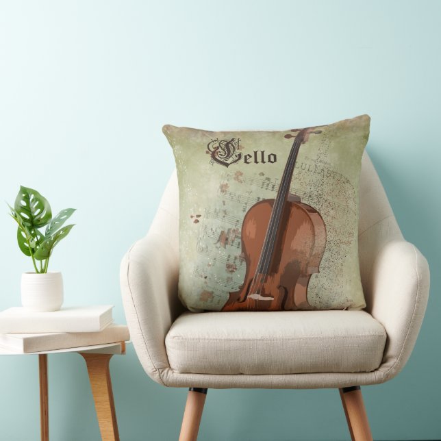 Music CELLO - Pillow (Chair)