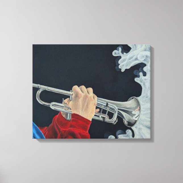 Music Challenges the Darkness Canvas Print (Front)