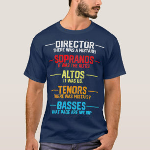 Music Choir Members design For Musician Director T-Shirt