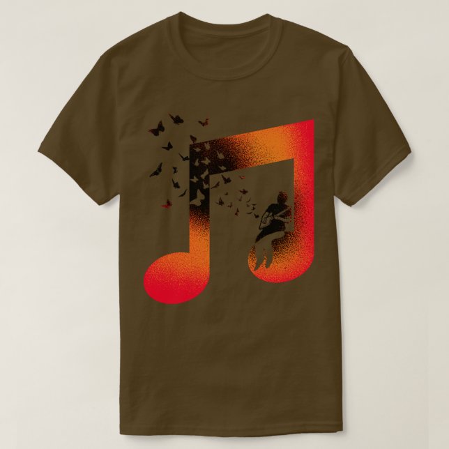 Music Cigar Box Guitar T-Shirt (Design Front)