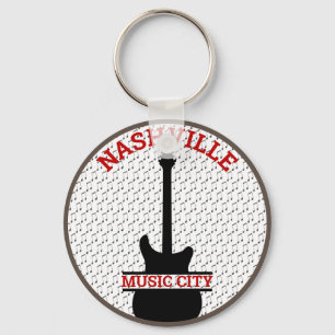 Music City  Nashville Key Ring