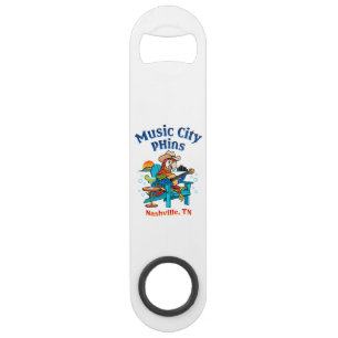 Music City Phins Stainless Long Bottle Opener