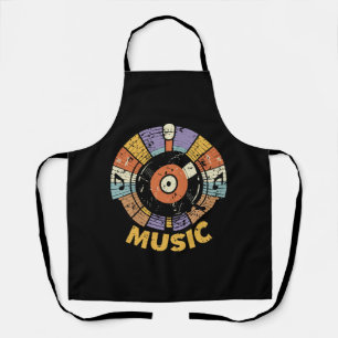 music classic retro apron