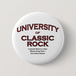 MUSIC-CLASSIC ROCK 6 CM ROUND BADGE