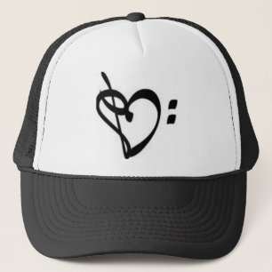 Music Clef Heart Hat
