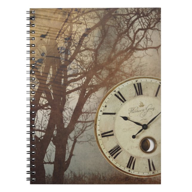 Music Clock and Tree Notebook (Front)