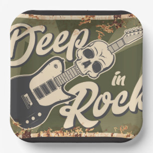 Music club paper plate