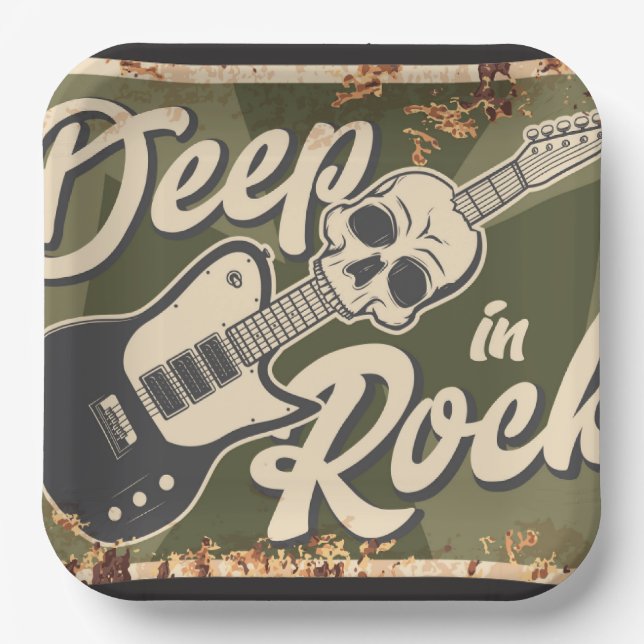 Music club paper plate (Front)