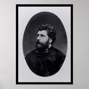 Music Composer Georges Bizet 1870 Poster
