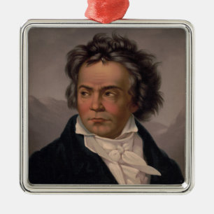 Music Composer Maestro Ludwig Beethoven Symphony  Metal Tree Decoration