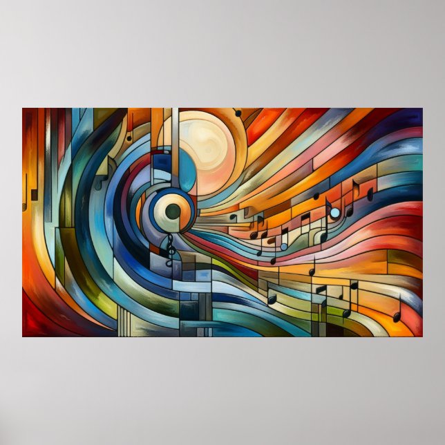 Music composition - lyrical abstract piece 04 poster (Front)